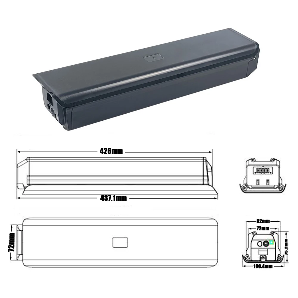 48V 15Ah 720Wh Integrated Lithium-ion Battery Pack for 750W FitNord Ranger 700FS E-mountain Bike Power Akku CYCTRAC EM6 Ebike