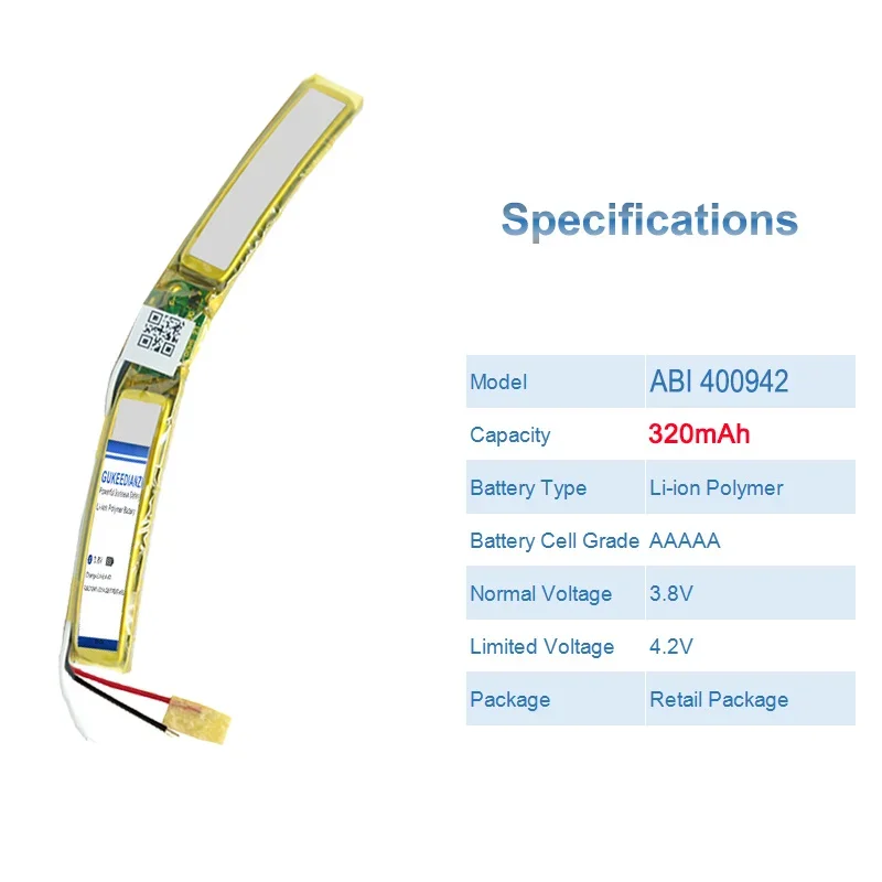 ABI 400942 Wireless Headphones Battery For Bose QuietControl 30 QC30 320mAh High Capacity