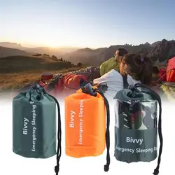 Bivvy Coperta termica leggera impermeabile Sacco a pelo di emergenza Sacchi a pelo Coperta di sopravvivenza Sacchi Sacco a pelo di sopravvivenza