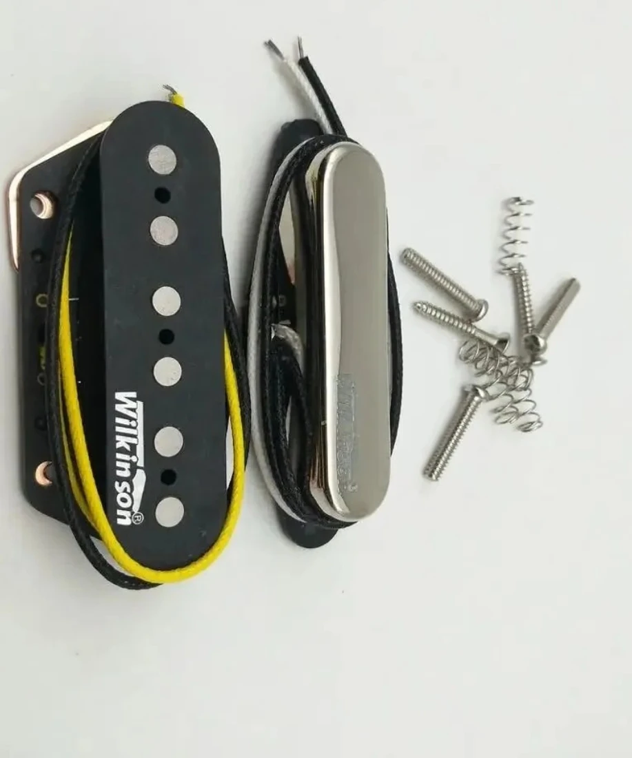 

Горячая Распродажа Звукосниматели для электрогитары Wilkinson WVT Ainico5 с одной катушкой, золото и хром