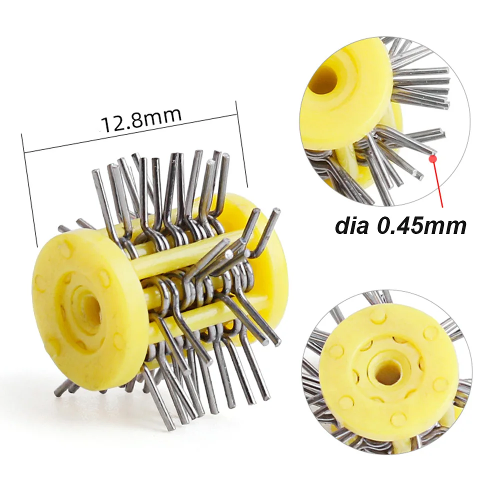 1PCS Professional Polishing Grit Mounted Matt Wire Brush 2.35MM Shank Jewelry Making Tools 0.2mm/0.3mm/0.45mm/0.55mm