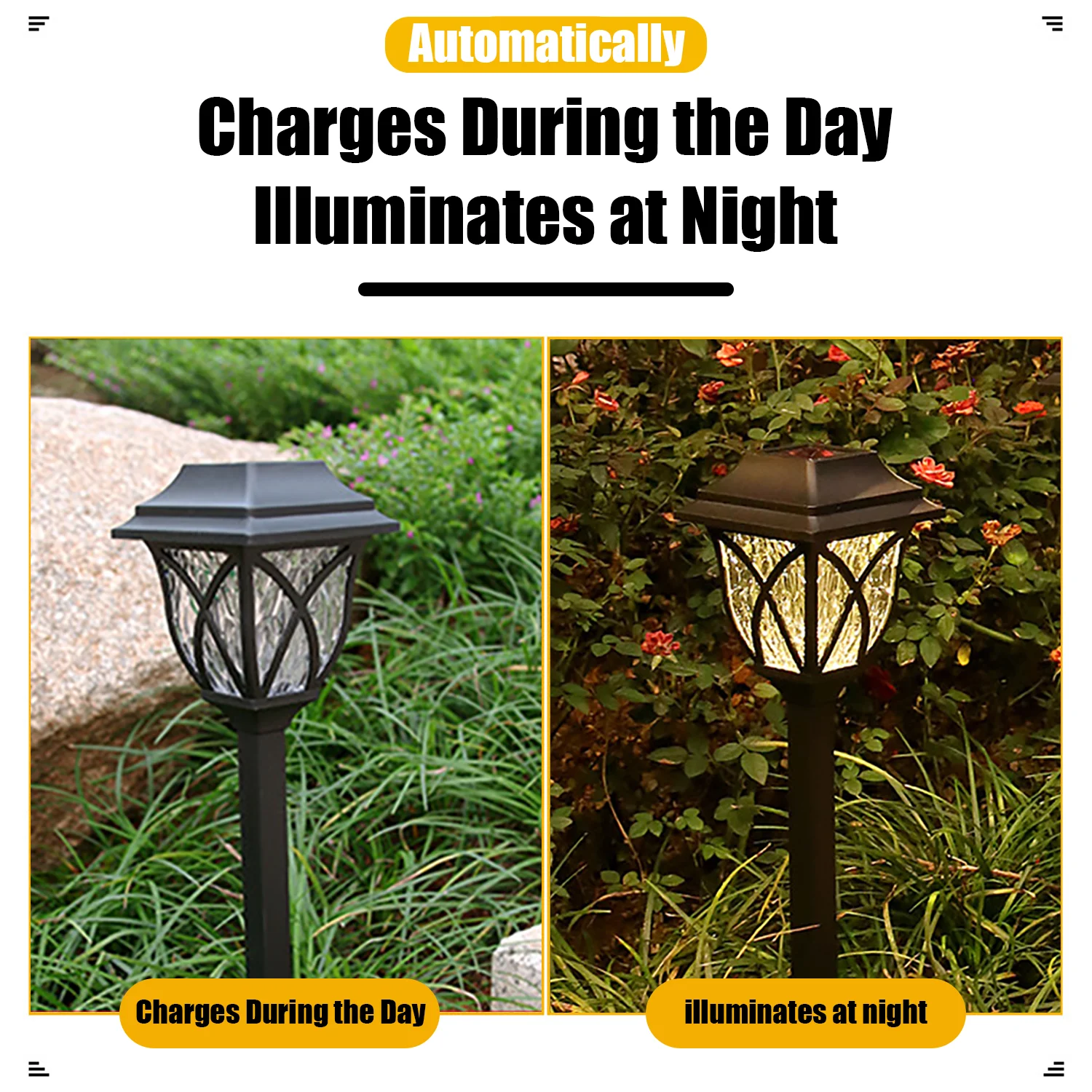 Solar LED Lawn Light Waterproof Outdoor Lamp for Garden Yard Decoration