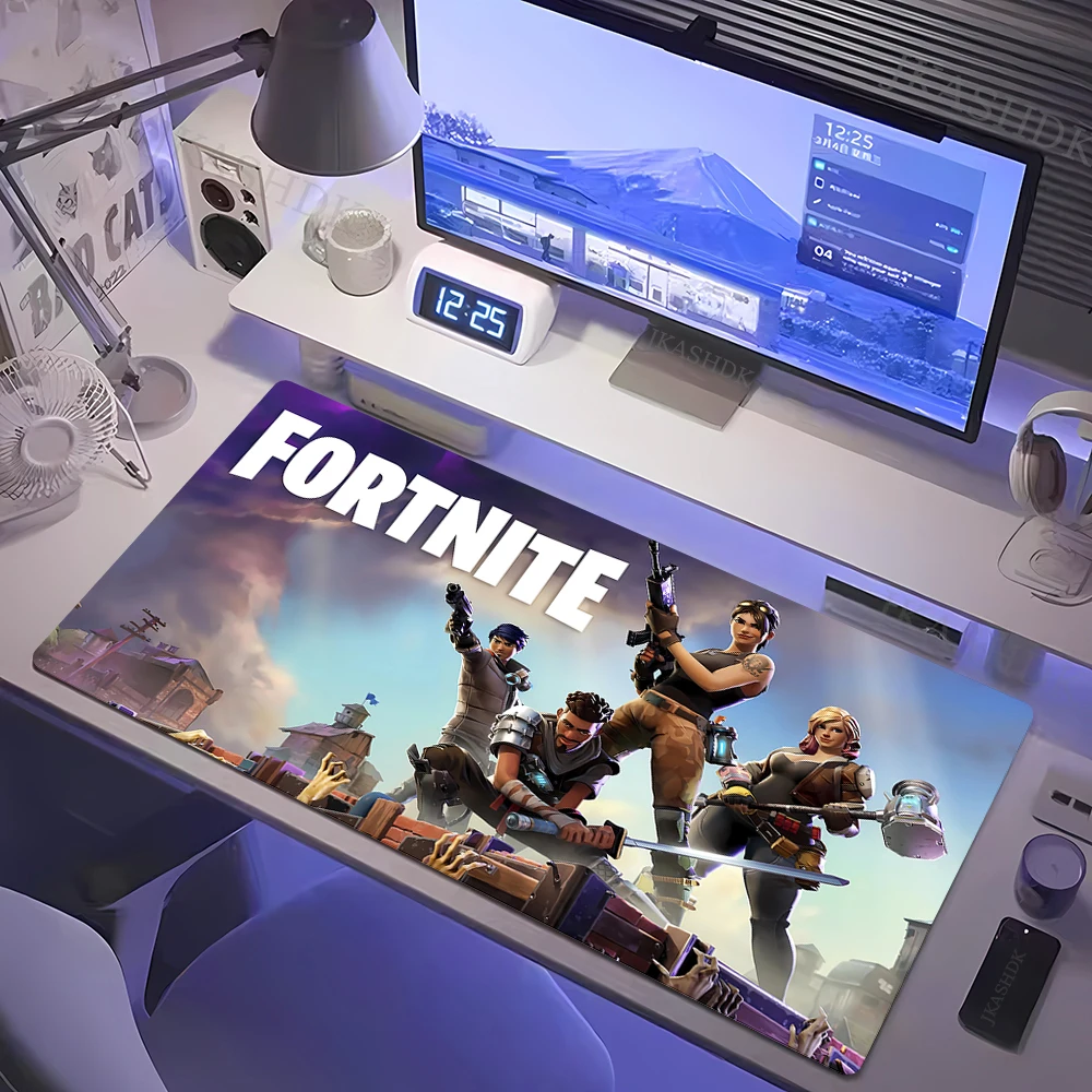 F-Fortnite Deskmat Gaming Mouse Pad Anime Mousepad Xxl Computer Accessories Desk Mat Mats Gamer Mause Office Offices Pc Desktop