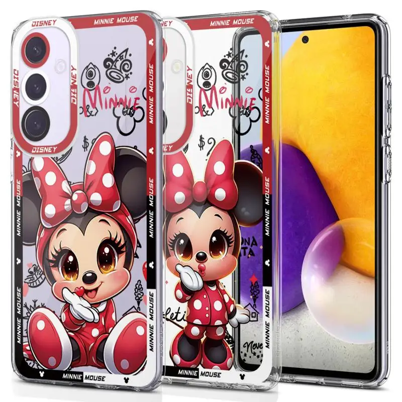 Disney Minnie Mouse AI Phone Case for Samsung Galaxy A13 A14 A15 A23 A24 A25 A33 A34 A53 A54 A73 A35 A55 4G 5G Soft Cases image 4