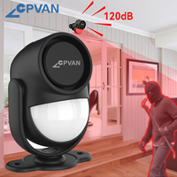 CPVAN Infrared Alarm Detector PIR motion sensor for Home/garage/sheds/motorhome Alarm System with Remote Control and Door sesnor