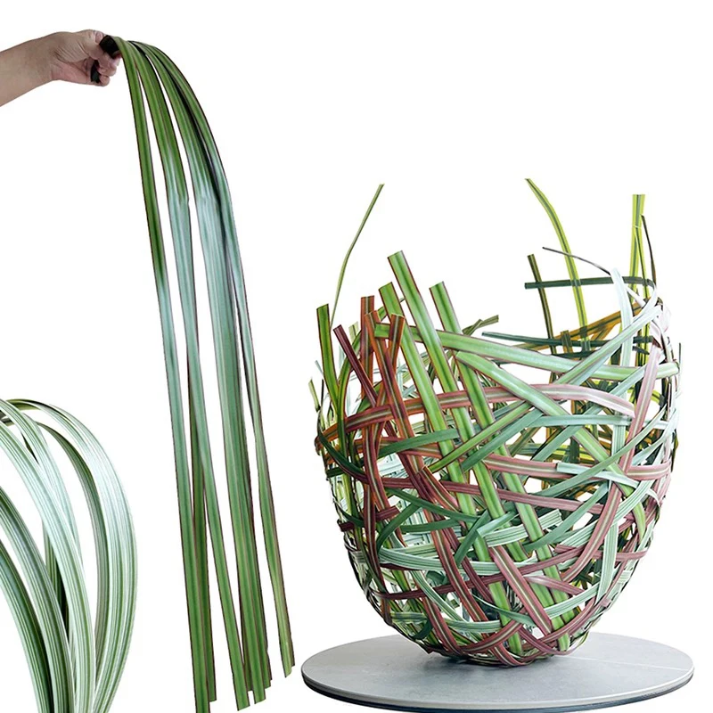 

3.28FT Artificial Line Grass Soft Plastic Real Touch Fake Greenery Stems For DIY Bouquet Home Wedding Floral Arrangement Decor