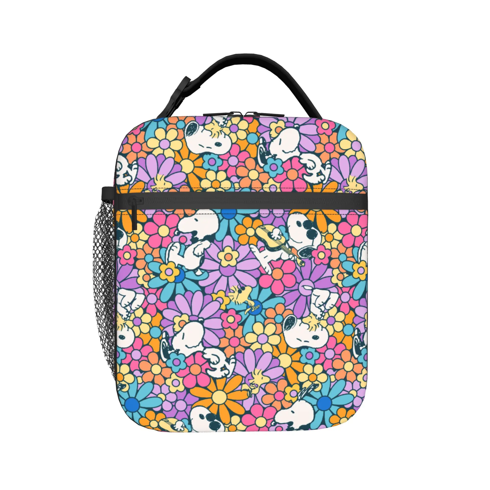S-Dog-Snoopies Cartoon Thermal Insulated Lunch Bag for Office Cartoon Portable Food Bag Container Cooler Thermal Lunch Boxes