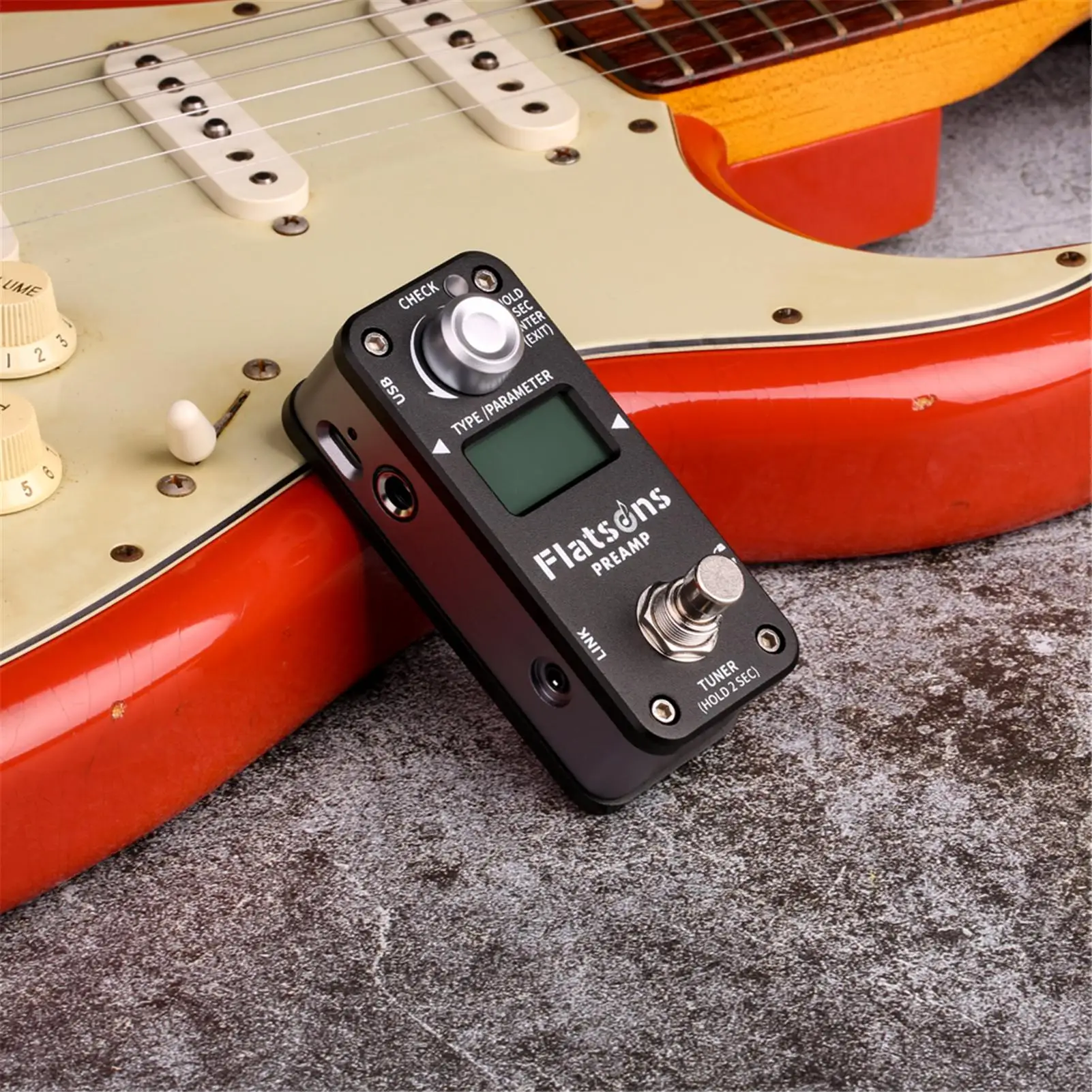 Multi Effects Pedal Multifunctional Analog Delay Reverb Hall Spring Room Electric Guitar Tuner USB Charging LED Indicator