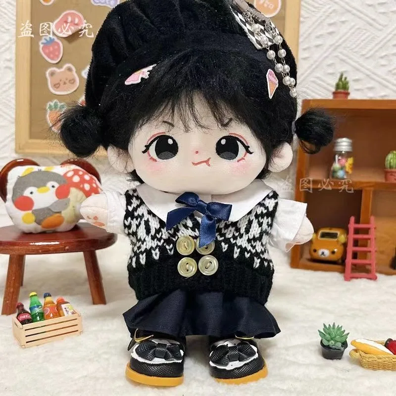 20cm Kawaii Plush Human Doll Figure Baby Doll Cute Face Cute Cotton Body Dolls Stuffed Plushies Toys Gift  for Kids Girlfriend