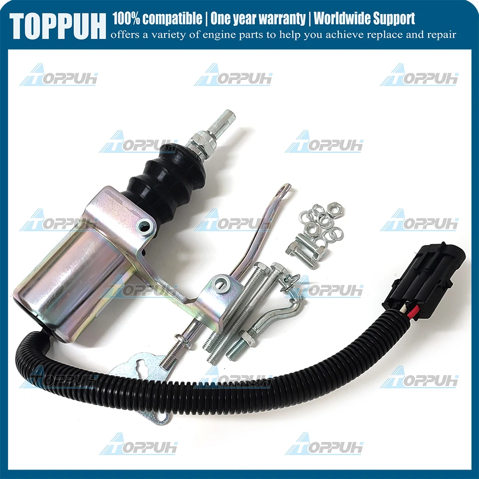 NEW 12V SA-3742-12 Fuel Stop Shutdown Shut Off Solenoid 3932017 For Deutz Bosch RSV