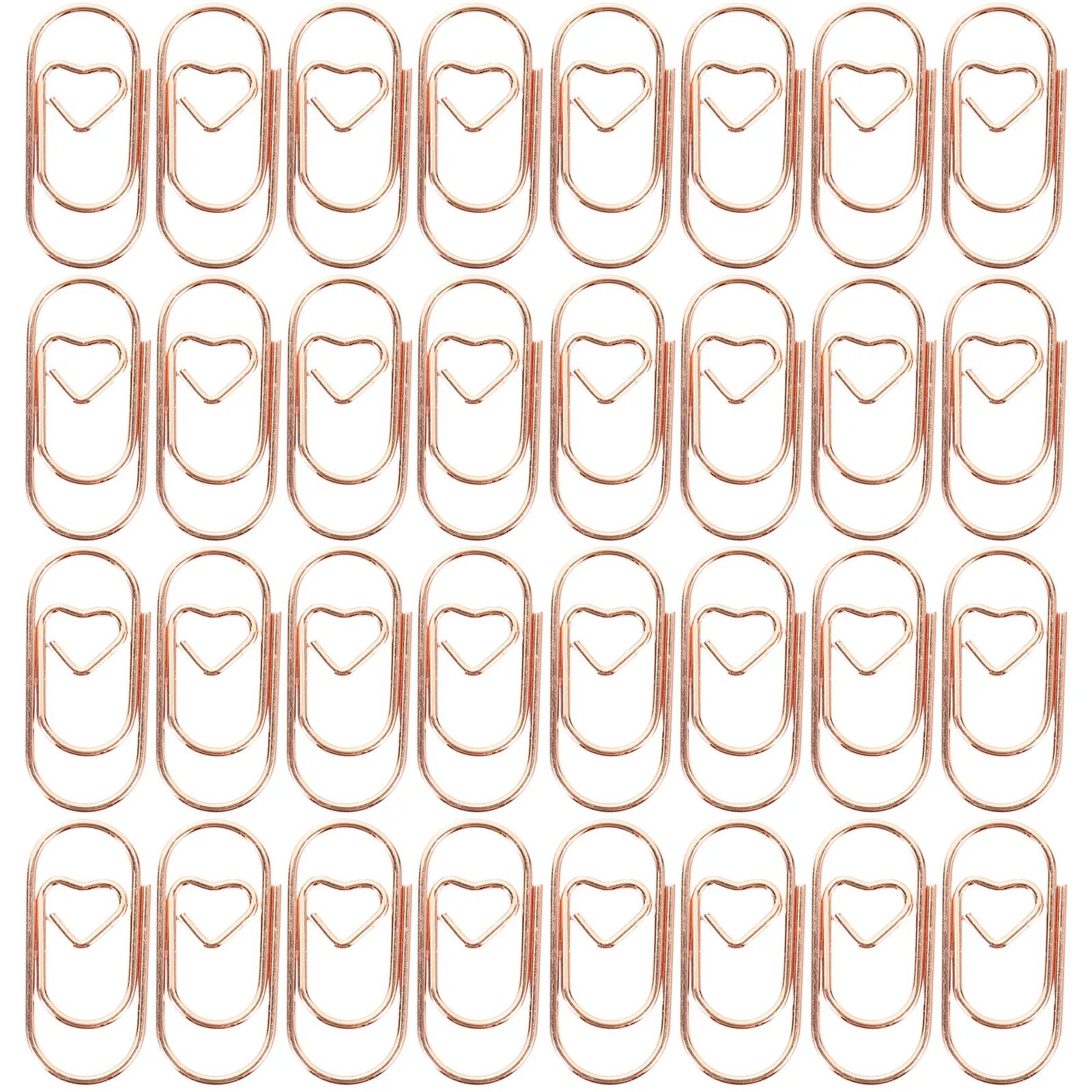 100Pcs Unique Shaped Metal Clips Creative Lovely File Clips for Office Documents DIY Projects Bookmark Photo Album