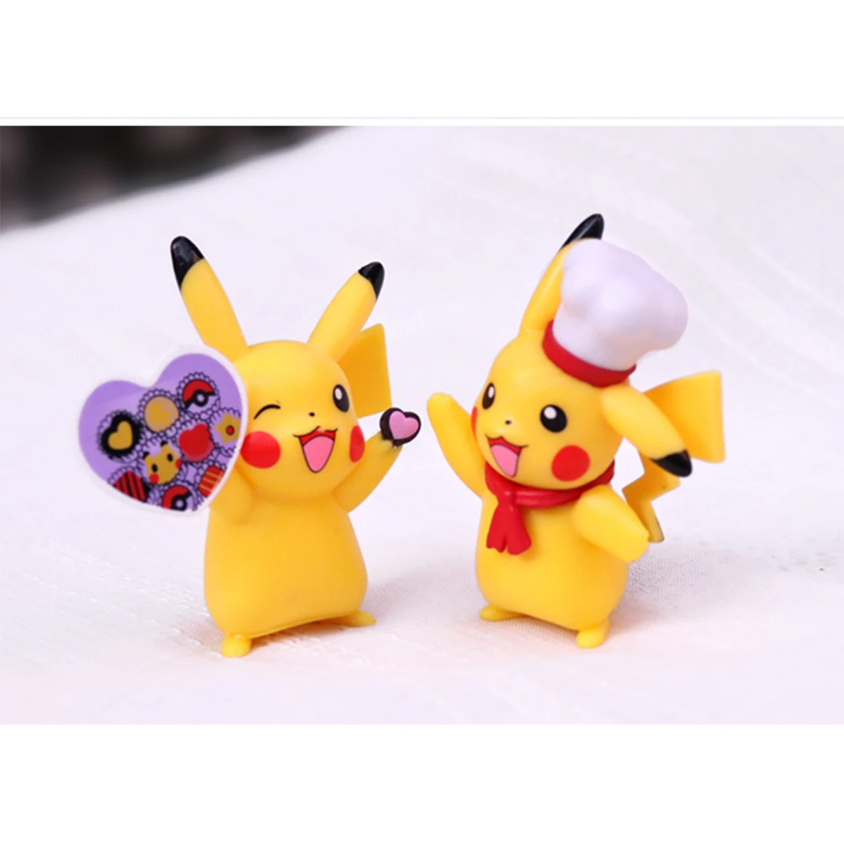 01006 Pokemon Animation Peripheral Genuine Figure Pikachu Doll 6 Type Car-carrying Ornamentsl Birthday Christmas Gift