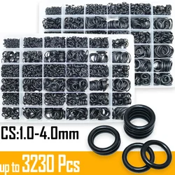 O Ring Nitrile Rubber High Temperature Oil Resistant O-Ring NBR Sealing Washer for Car Automotive Faucet Repair Plumbing Gaskets