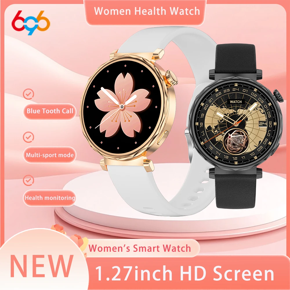 

Newest Smart Watch Women Health Watches Blue Tooth Call Sports Fitness Heart Rate Sleep Monitoring Alarm Clock Music Smartwatch