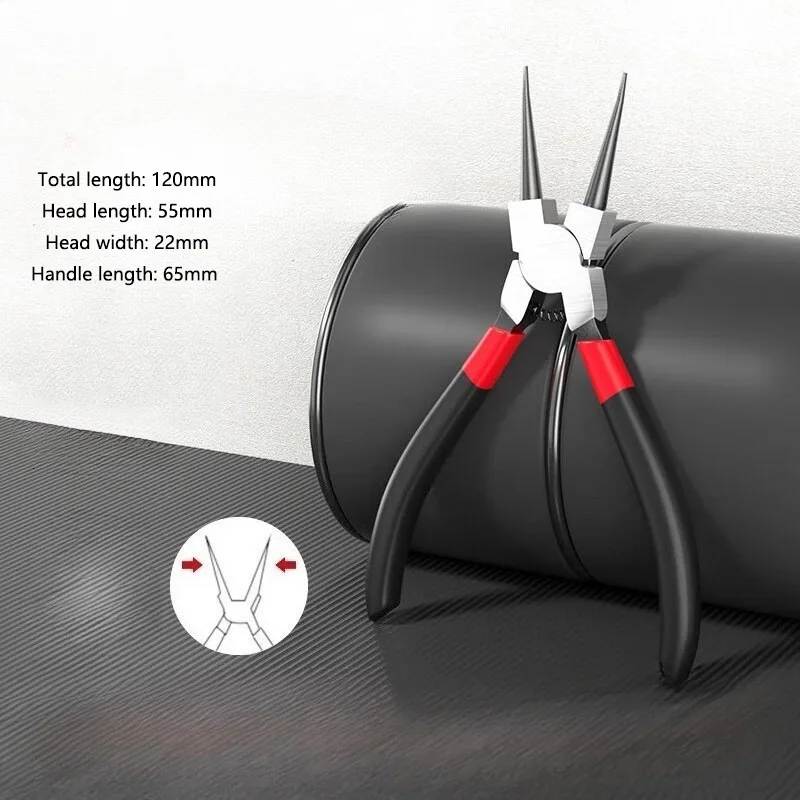 5-inch Industrial-grade Clamp Pliers with Multi-functional Pointed Tip and Outward-bending Expansion Function image 4