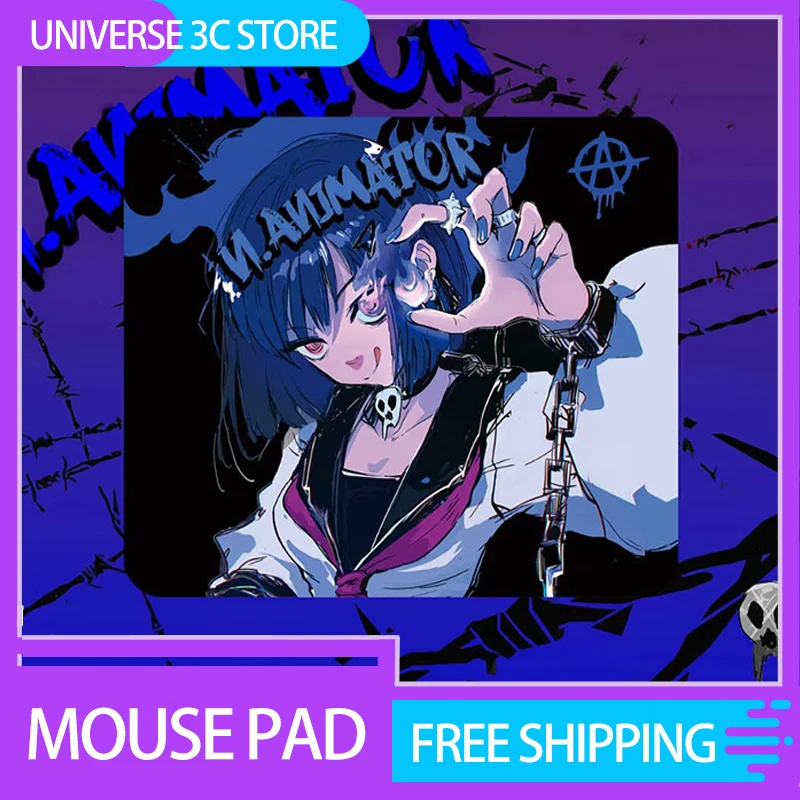 

N.ANIMATOR FLAME 2-dimensional Mouse Pad Size Advanced Fibre Waterproof Prevent Computer Gaming mouse pad Antiskid Gaming Gifts