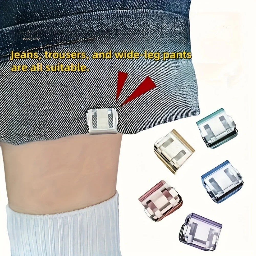 Invisible Leg Shortening Clip,Non-Slip Pants Edge Clip,Hidden Pants Adjuster,for Anti-Drag Pants Hem Fixing Device
