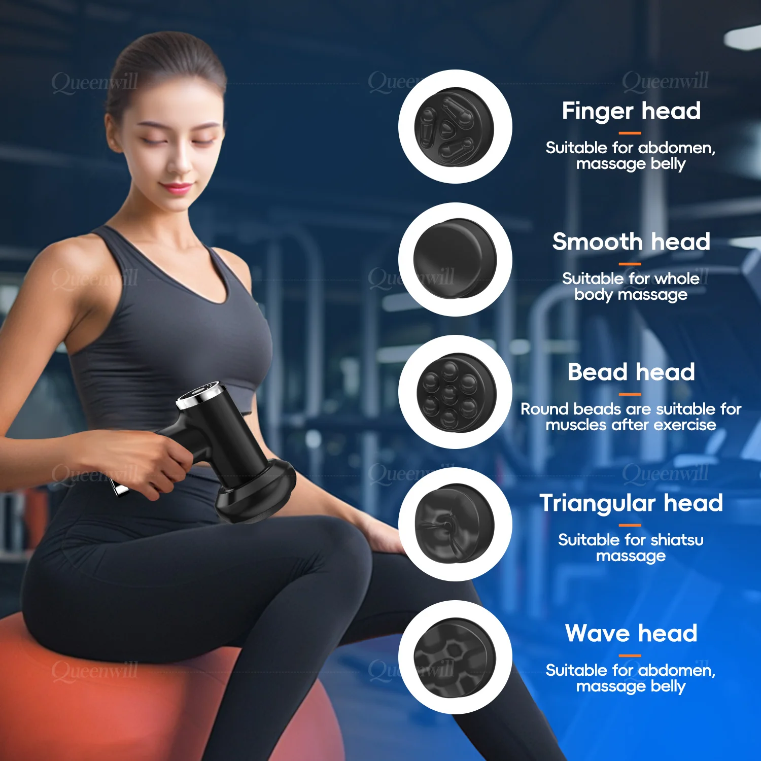 Vibration massage Protable body shaping Deep Muscle Relaxation Fitness Slimming health Anti Cellulite Fat Fascia gun equipment gallery 5
