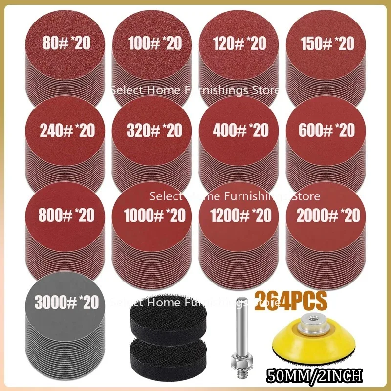 

Suitable for 25/50/75mm Sanding Disc Pads, 60-3000 Grit Sandpaper Sanding Disc Rotating Tools, Woodworking Accessories