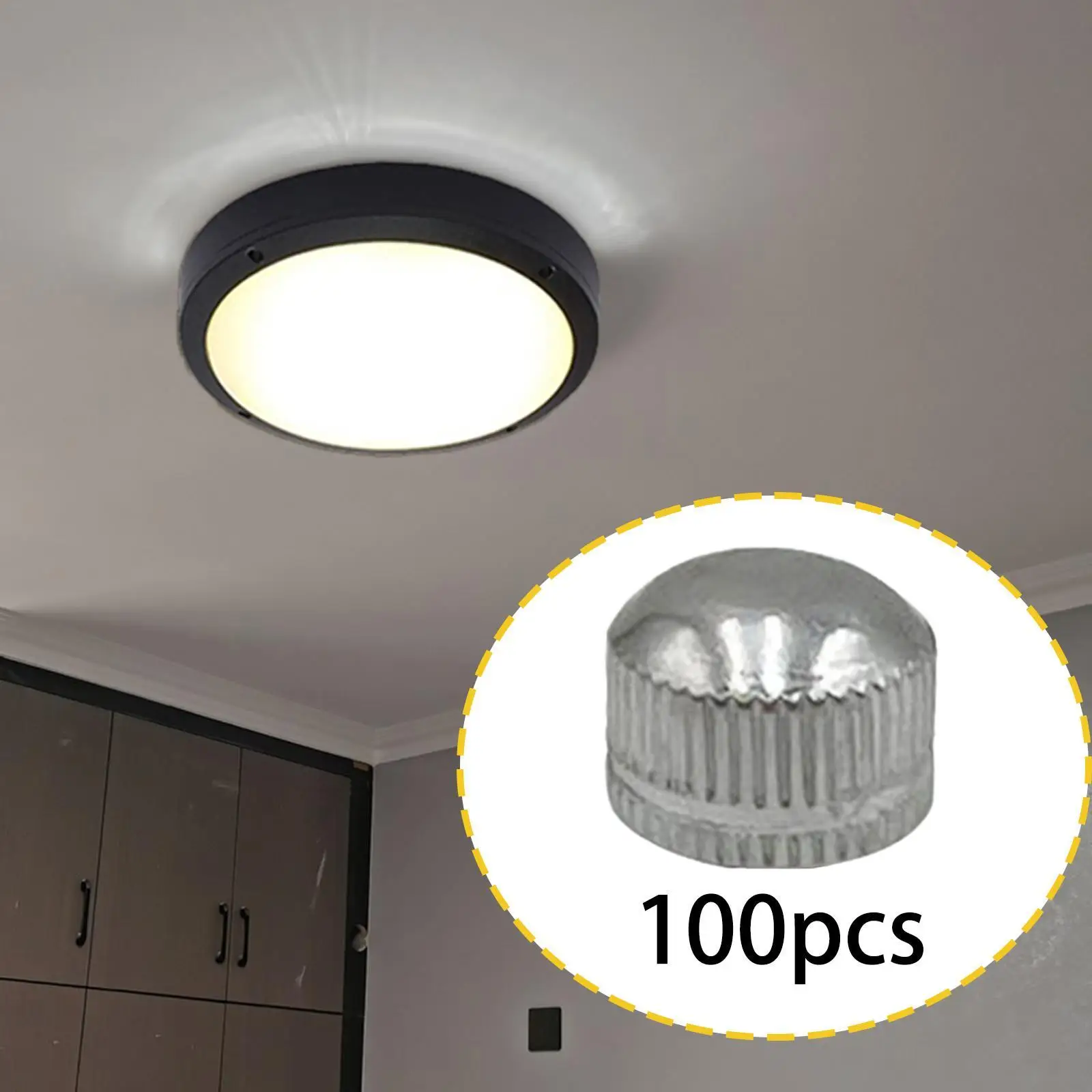 100個のm4ネジキャップ、ランプ装飾用照明器具、壁掛け照明用