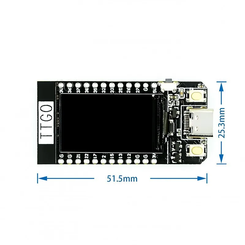 

TTGO T-Display ESP32WiFi Bluetooth module 1.14-inch LCD development board