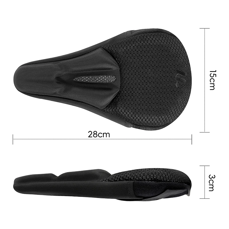 WEST BIKING Bicycle Saddle 3D Soft Bike Seat Cover Cycling Silicone Seat Cushion Breathable Saddle Comfortable Bicycle Bike image 6