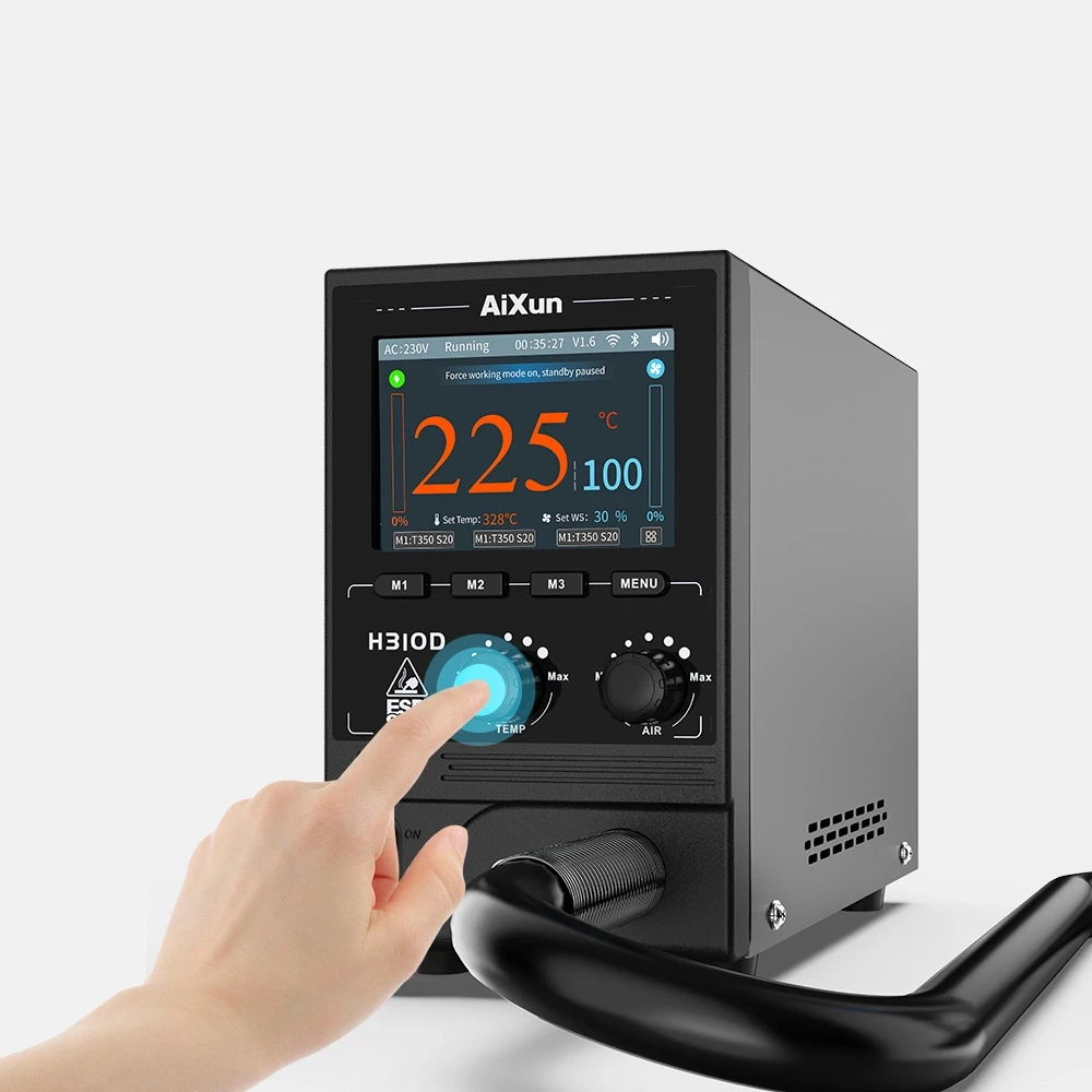 AiXun H310D 1000W 디지털 열풍 리워크 스테이션 인터넷 BGA 리워크 스테이션 스마트 열풍기 납땜/탈납 수리용
