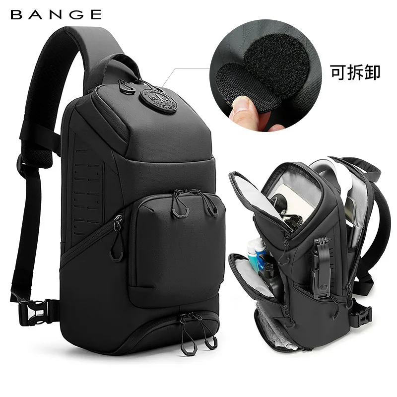 Bolso Bandolera Impermeable BANGE con Múltiples Bolsillos, Transpirable y Ergonómico, para el Uso Diario y Aventuras al Aire Libre