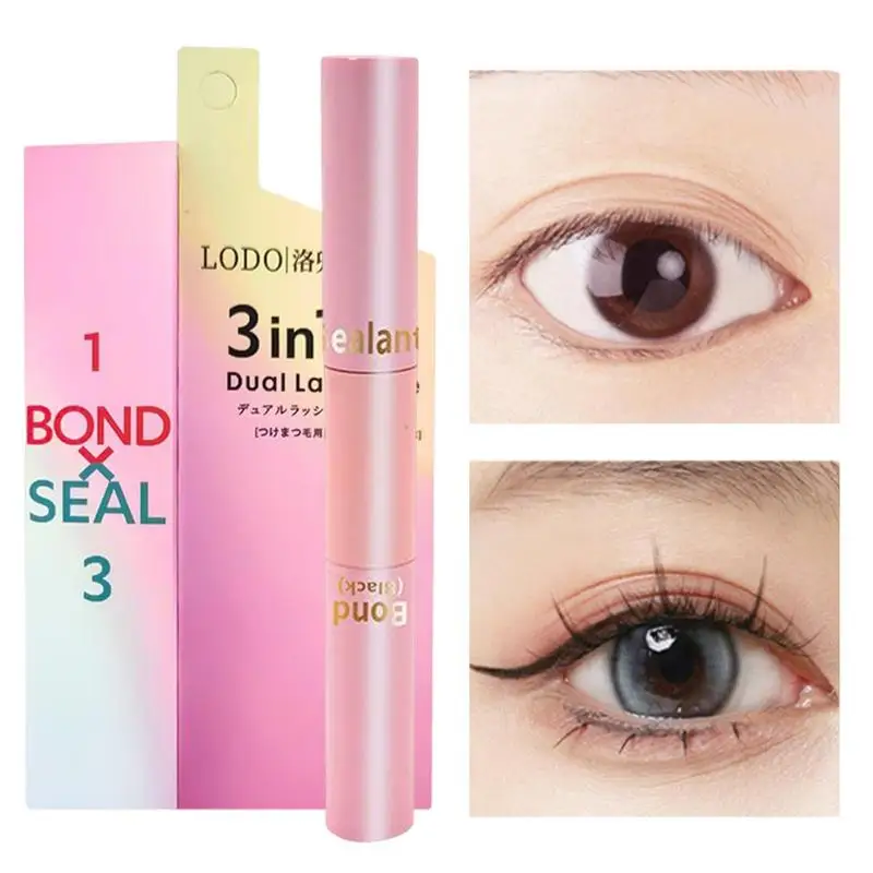 Bond And Seal Lash Glue Lash Cluster Extensions Glue Long Lasting Individual Lash Mascara Glue Dual-ended Eye Lash Glue Mascara