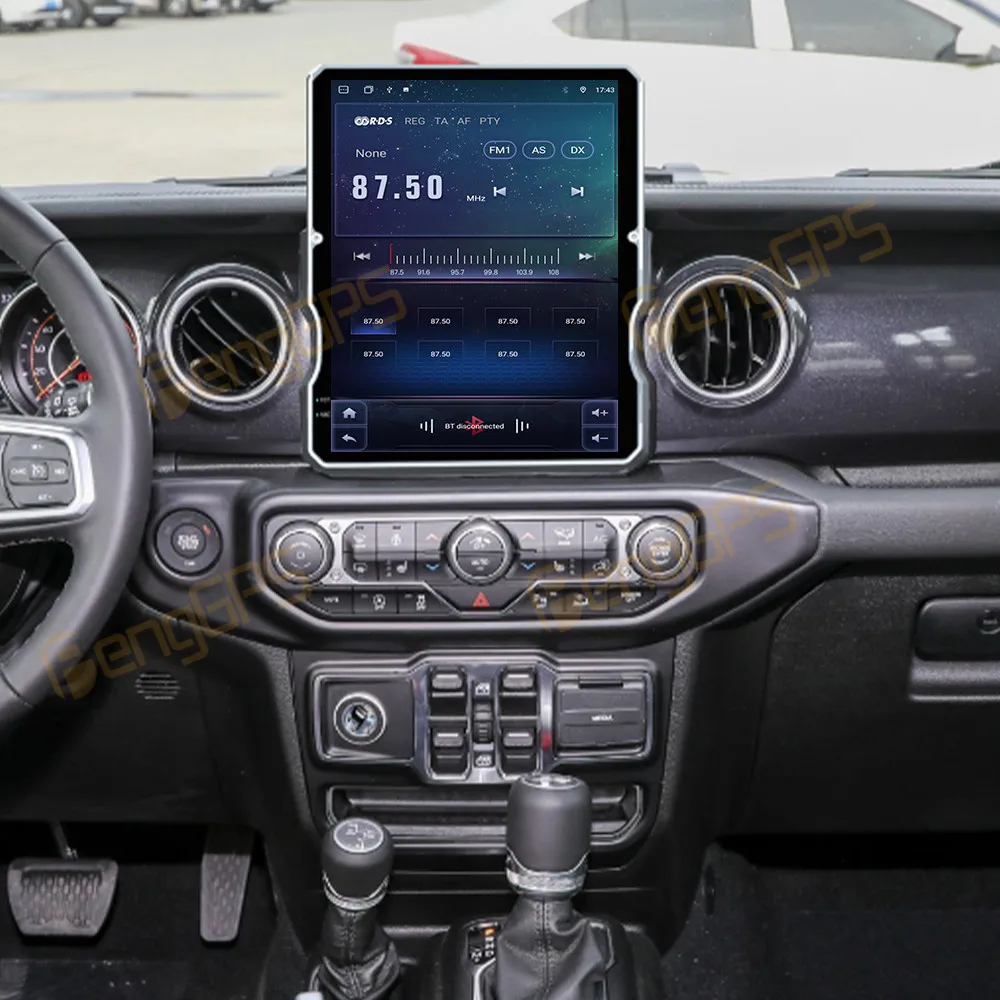 12.1 Inch Car Radio For Jeep Wrangler 2018-2023 With Touch Screen Multimedia Video Player Navigation GPS Stereo Carplay DSP BT