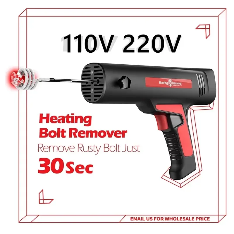 2026 New, High Quality, Portable WOYO HBR007 110V/220V Heating Bolt Remover with 18/22/28mm Induction Heater Coils for