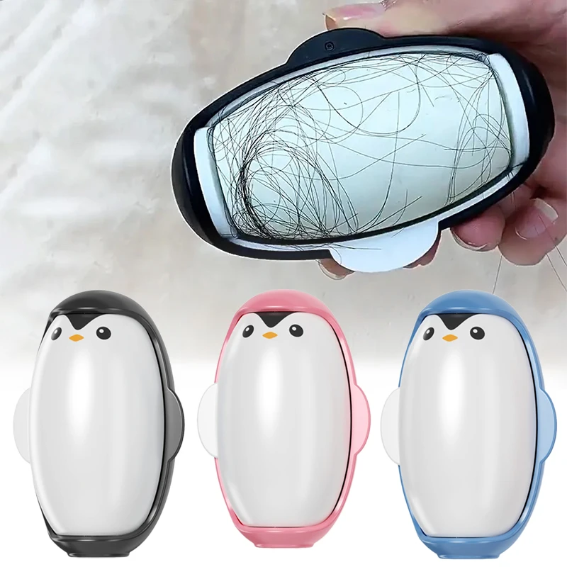 Penguin Lint Remover Household Portable Sticky Washable Reusable Mini Roller Brush Ball Suitable For Pet Hair Clothing Cleaning