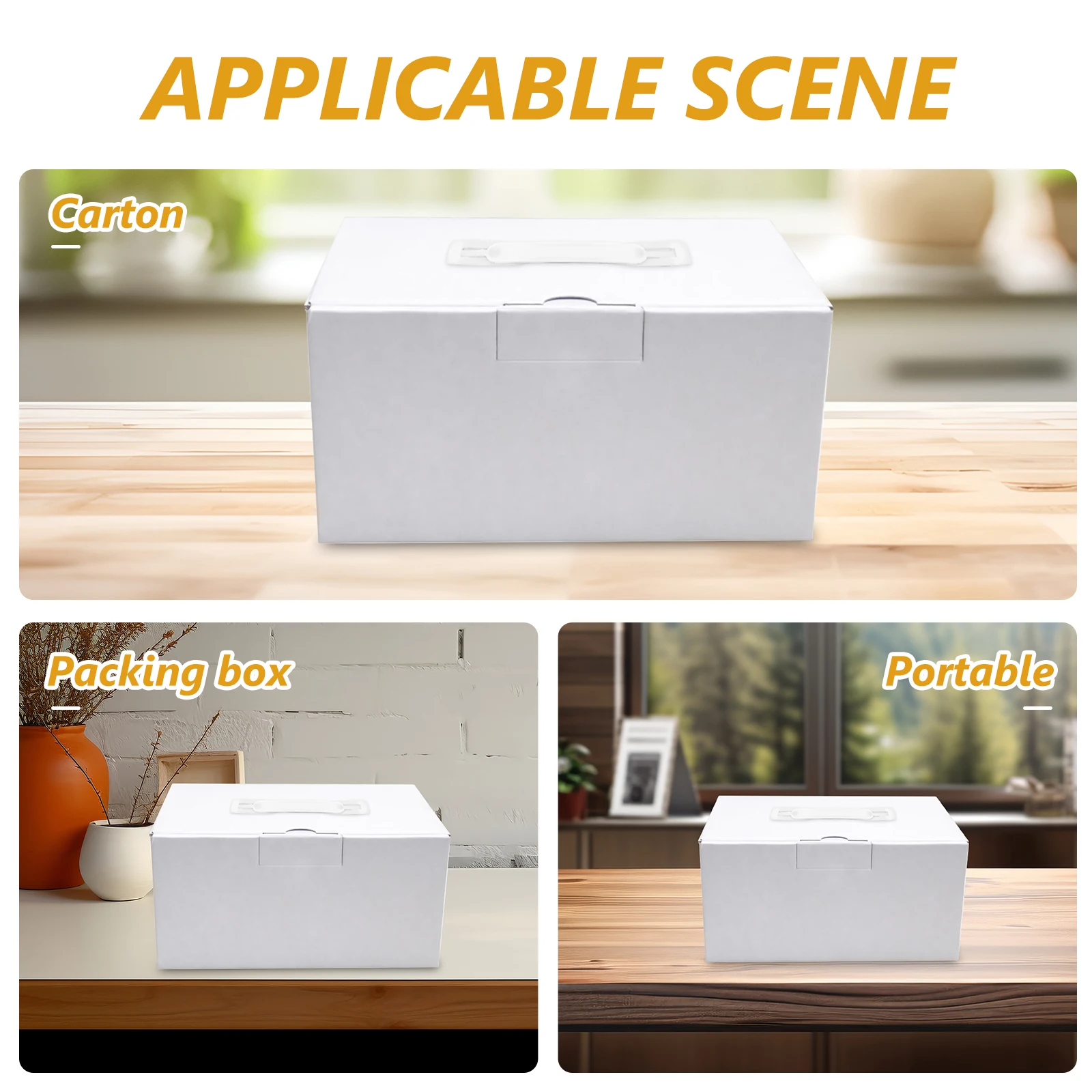 

100Sets Plastic Carrying Shipping Handles Cardboard Box Handles Replacement Heavy Duty Grab Handle for Moving Packaging