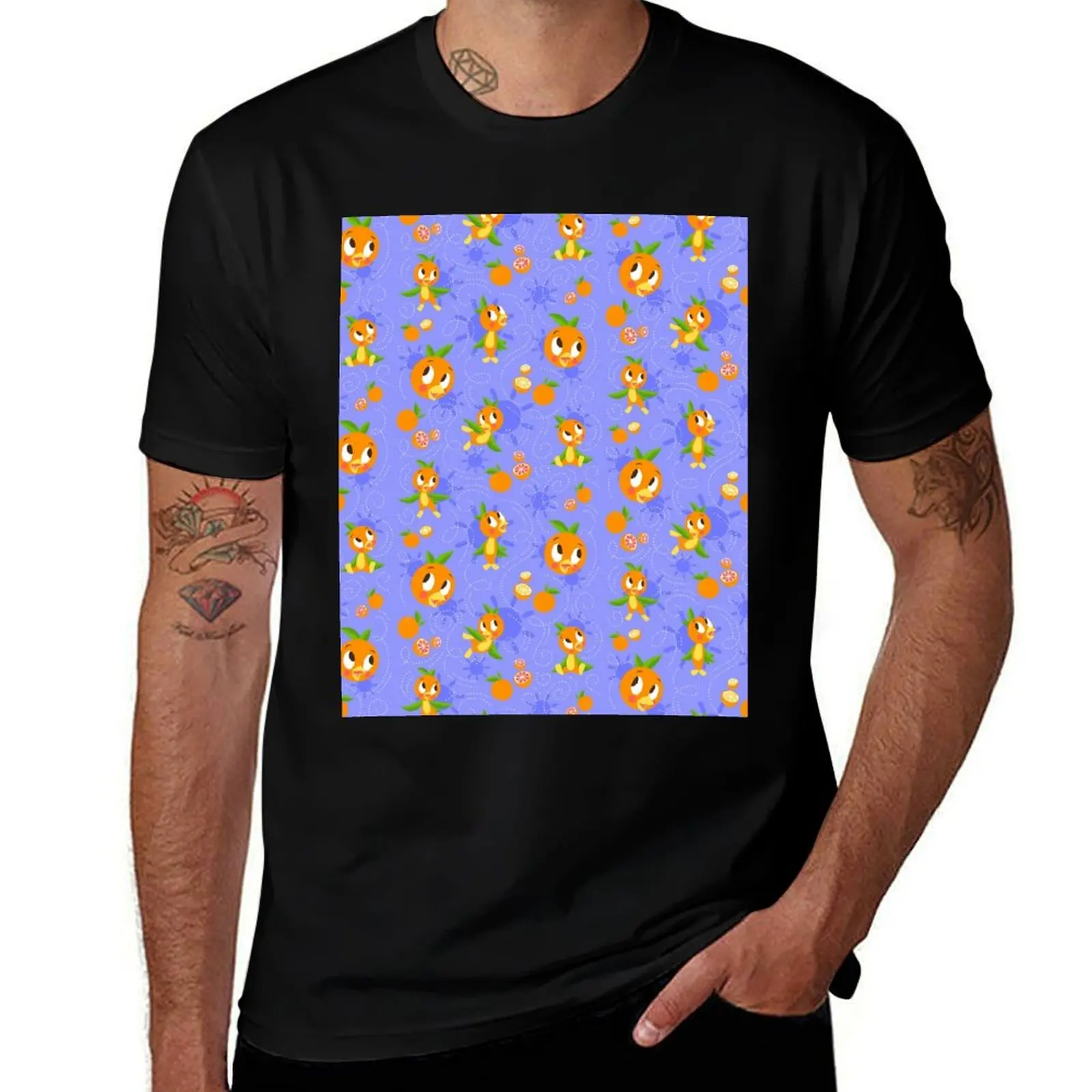 

Orange Bird Passholder Logo (periwinkle) T-Shirt essential t shirt man graphic t shirt