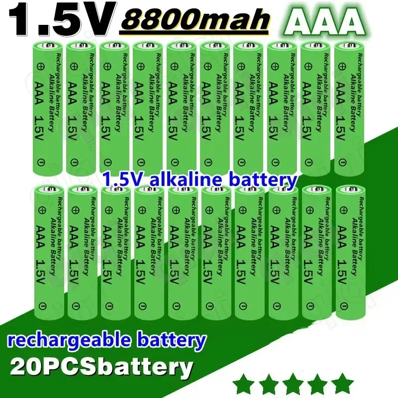 New 1.5V AAA Battery 8800mAh Rechargeable Alkaline 1.5V AAA Battery Suitable for Watches, Mice, Computers, Toys, Etc