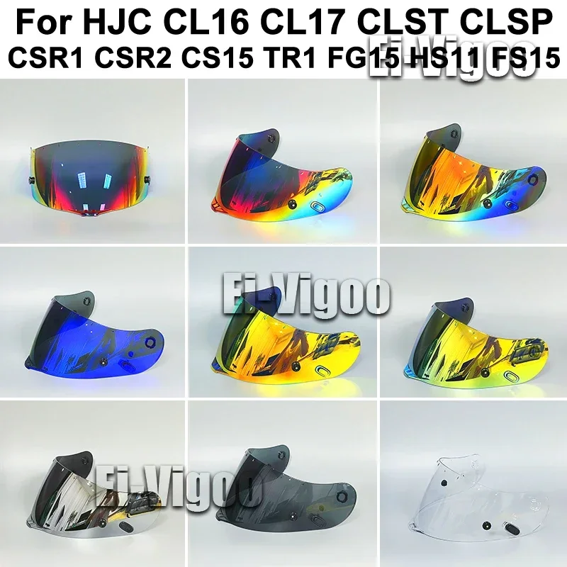 ヘルメットバイザーhjc、ヘルメットシールド、UV保護、容量アクセサリー、cl16、cl17、clst、clsp、csr1、csr2、cs15、tr1、fg15、hs11、fs15