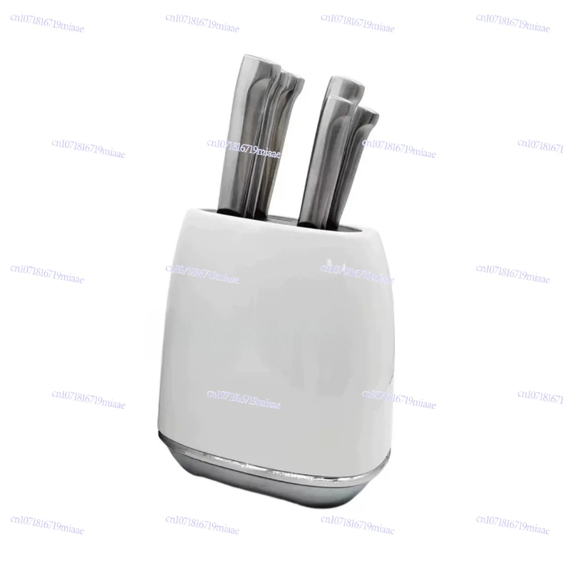 

Cream kitchen knife set vintage household stainless steel kitchen knife holder
