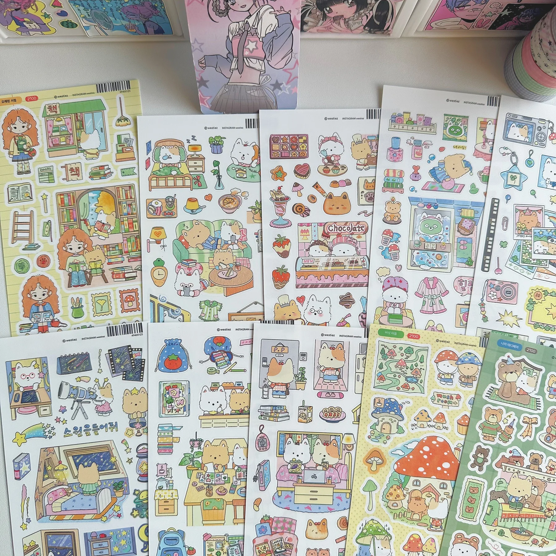 

Cute cartoon puppy stickers