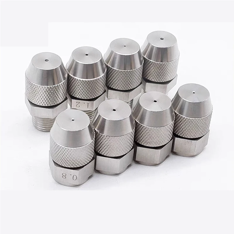 

5PCS Hole 0.8/1.0/1.2/1.5mm Stainless Steel Atomizing Nozzle Adjustable Sprinker Head for Agricultural UAV Drone Spray System