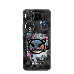 3M Material Colorful Cute Pattern Matte Film Wrap Skin Phone Sticker For Honor 90 80 70 60 Cartoon Sticker