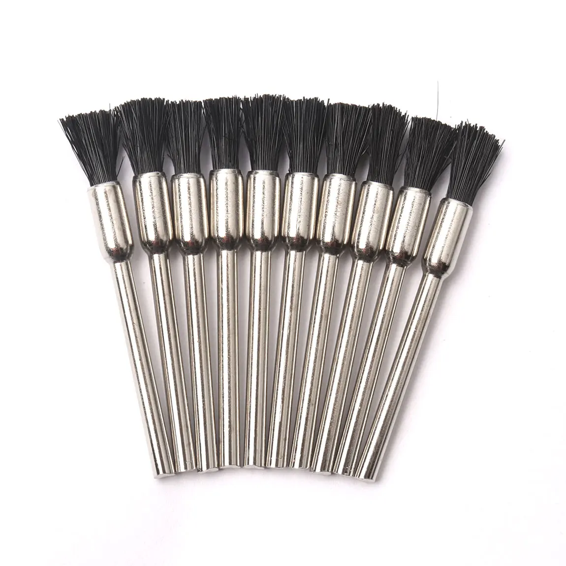 50pcs Nylon Polishing Brush Set 3mm Shank Polishing Buffing Wheel Cup Type Brush Abrasive Tool Dremel Accessories