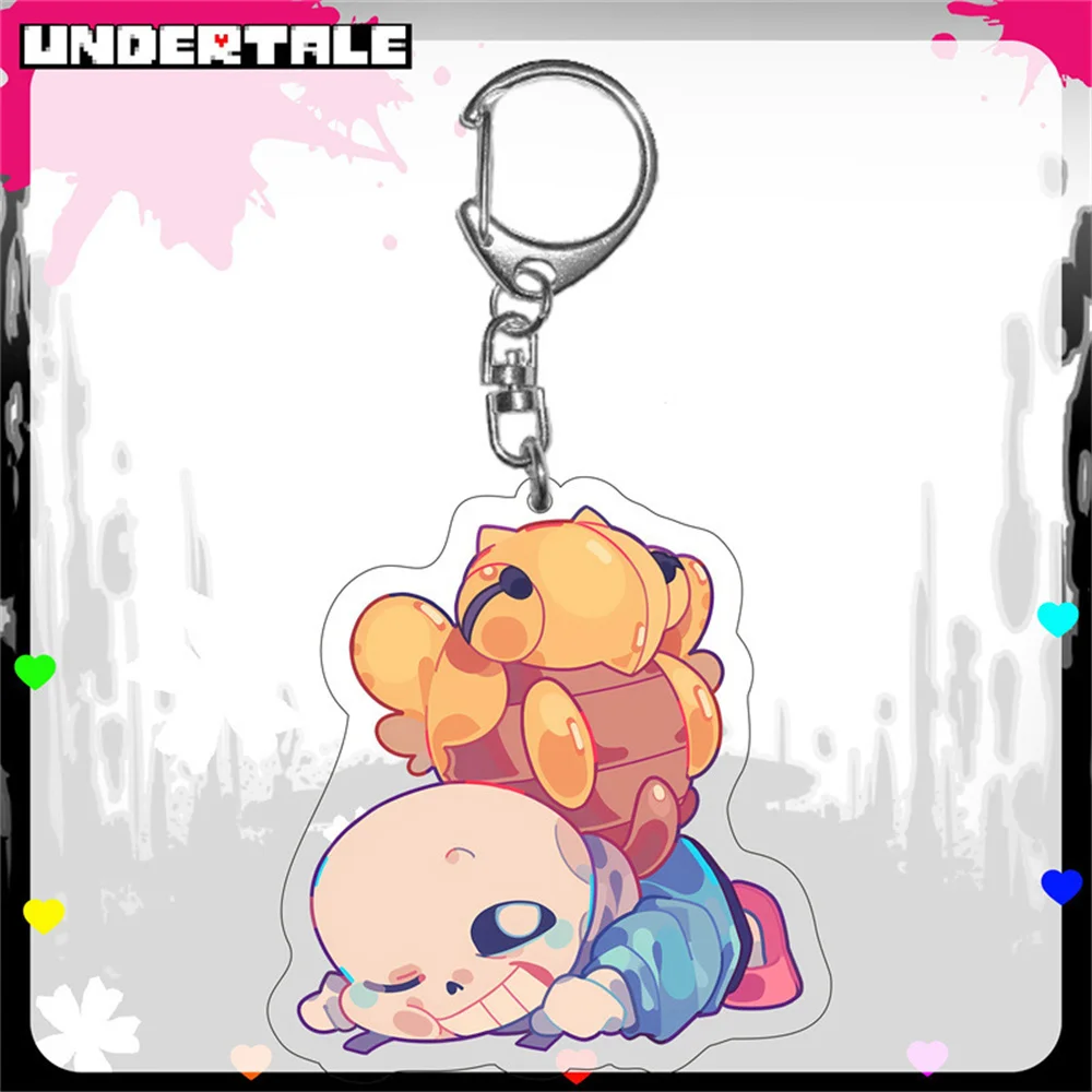 6 سنتيمتر بكسل لعبة ورشة عمل سلسلة مفاتيح مصنوعة من الأكريليك نموذج تأثيري شخصيات حلية اكسسوارات السلع جمع هدايا عيد الميلاد