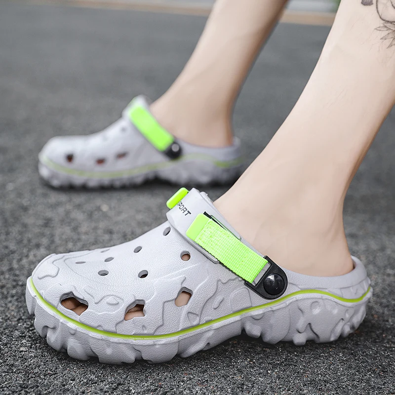 

MAEDEF Men's Clogs Slippers Sandals Men EVA Casual Flip Flops Comfortable Garden Shoes Summer Men's Beach Sandals Male Slippers