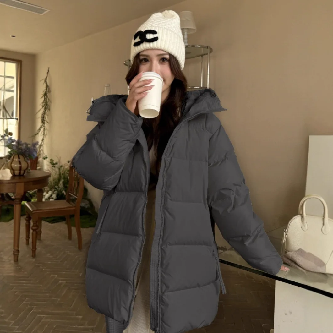 Autumn and Winter New Women's Down Jacket Hooded Commuting Loose Korean Version Down Jacket