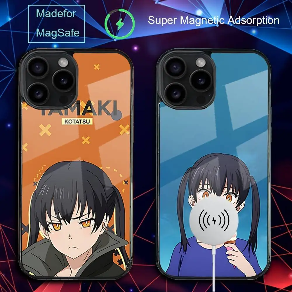 

T-Tamaki Anime Kotatsu Phone Case For iPhone 17,16,15,14,13,12,11,Pro,Max,Plus,Mini,SE4,E Magnetic Magsafe Wireless Charging