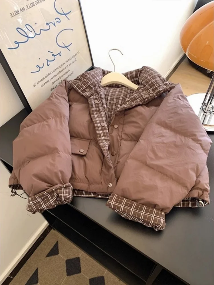 Warm Thiened ort Corduroy Cotton Jaet Men's Retro Patchwork Plaid Design Autumn Winter Outerwear Sli Commute Korean...