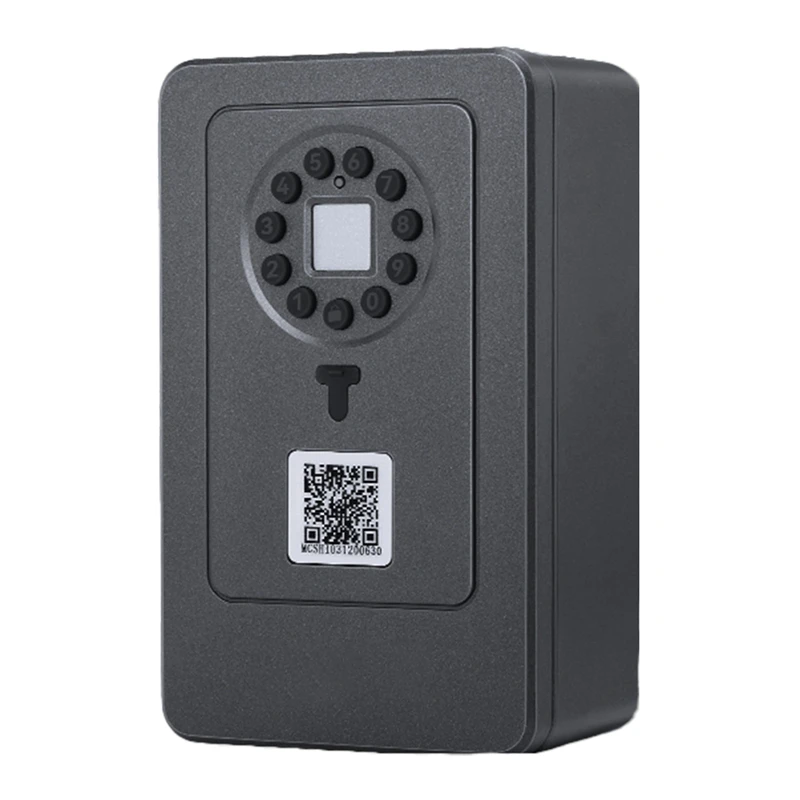 

Bluetooth Fingerprint Password Key Lock Box Waterproof Wall Mounted Door Hanging Safe Deposit Box For OKLOK Management