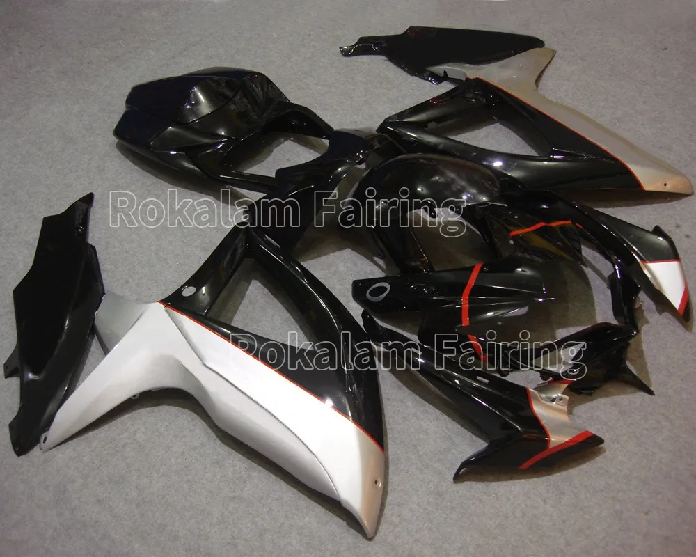 

Обтекатели для Suzuki GSXR600 GSXR750 K8 2008 2009 2010 GSX-R600 09 GSX-R750 08 10, черный комплект обтекателя для мотоцикла (литье под давлением)