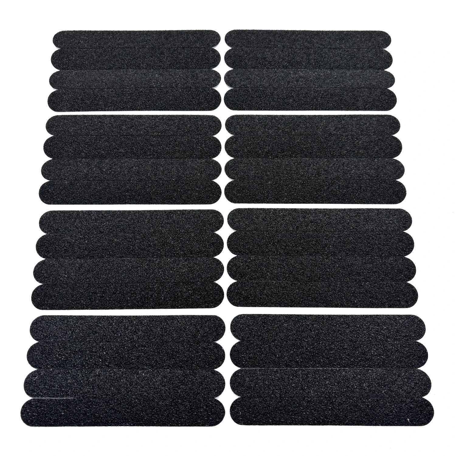 32 Pieces of Safety Anti-Slip Traction Tape, 2cm X 15cm, No Cutting Required, Self-Adhesive, Black, Non-Slip Adhesive Tape for Indoor and Outdoor Stairs, Bathtubs, Swimming Pools, and Boats, Safety Anti-Slip Roll Tape for Step Anti-Slip