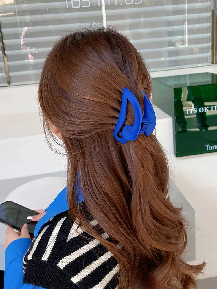 

Синяя заколка для волос Klein, женские аксессуары для волос большого размера, модные аксессуары для волос для женщин, аксессуары для волос Sli